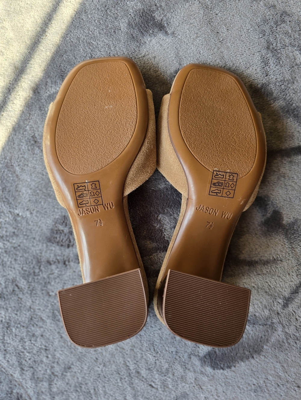 Jason Wu Brown Suede Slide Mules Size 7.5 NWOT - Picture 6 of 8